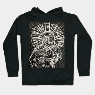 Black and White Jesus Hoodie